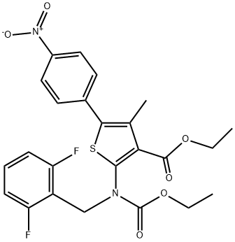 etil 2-((2,6-difluorobenzil)(etossicarbonil)ammino)-4-metil-5-(4-nitrofenil)tiofene-3-carbossilato
