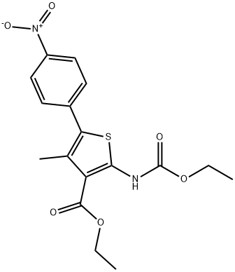 etil 2-((etossicarbonil)ammino)-4-metil-5-(4-nitrofenil)tiofene-3-carbossilato