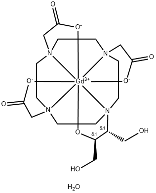 Gadolinio, [10-[2-(idrossi-kO)-3-idrossi-1-(idrossimetil)propil]-1,4,7,10-tetraazaciclododecan-1,4,7-triacetato(3-)-kN1, kN4,kN7,kN10,kO1,kO4,kO7]-,monoidrato,[SA-8-1425362'5'-(R*,S*)]- (9CI)
