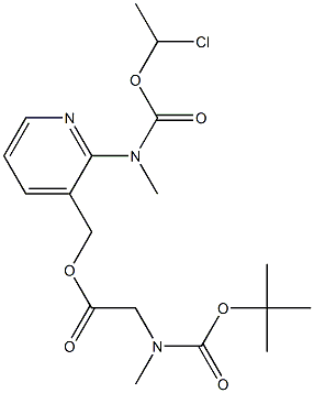 Glicina, N-[(1,1-dimetiletossi)carbonil]-N-metil-, [2-[[(1-cloroetossi)carbonil]metilammino]-3-piridinil]metil estere