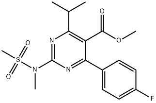 Metil 4-(4-fluorofenil)-6-isopropil-2-[(N-metil-N-metilsolfonil)ammino]pirimidina-5-carbossilato