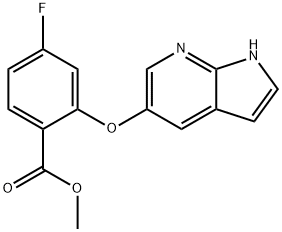 Metil 4-Fluoro-2-{1H-pirrolo[2,3-b]piridin-5-ilossi}benzoato