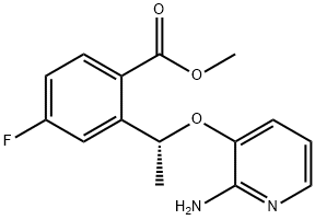 metil(R)-2-(1-((2-amminopiridin-3-il)ossi)etil)-4-fluorobenzoato