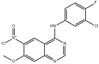 N-(3-cloro-4-fluorofenil)-7-metossi-6-nitrochinazolin-4-ammina