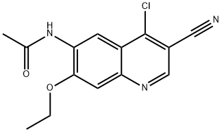 n-(4-cloro-3-ciano-7-etossi-6-chinolinil) acetammide