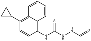N-(4-ciclopropil-1-naftalenil)-2-formilidrazinacarbotioammide