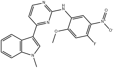 N-(4-fluoro-2-metossi-5-nitrofenil)-4-(1-metilindol-3-il)piriMidin-2-ammina