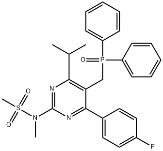 N-[5-(Difenilfosfinoilmetil)-4-(4-fluorofenil)-6-isopropilpirimidin-2-il]-N-metilmetansolfonammide