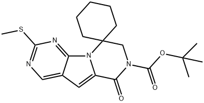 Acido spiro[cicloesano-1,9'(6'H)-pirazino[1',2':1,5]pirrolo[2,3-d]pirimidina]-7'(8'H)-carbossilico, 2' -(metiltio)-6'-osso-, 1,1-dimetiletil estere