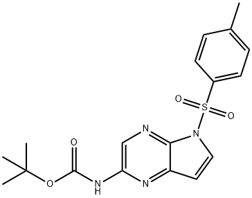tert-butil 5-tosil-5H-pirrolo[2,3-b]pirazin-2-ilcarbammato